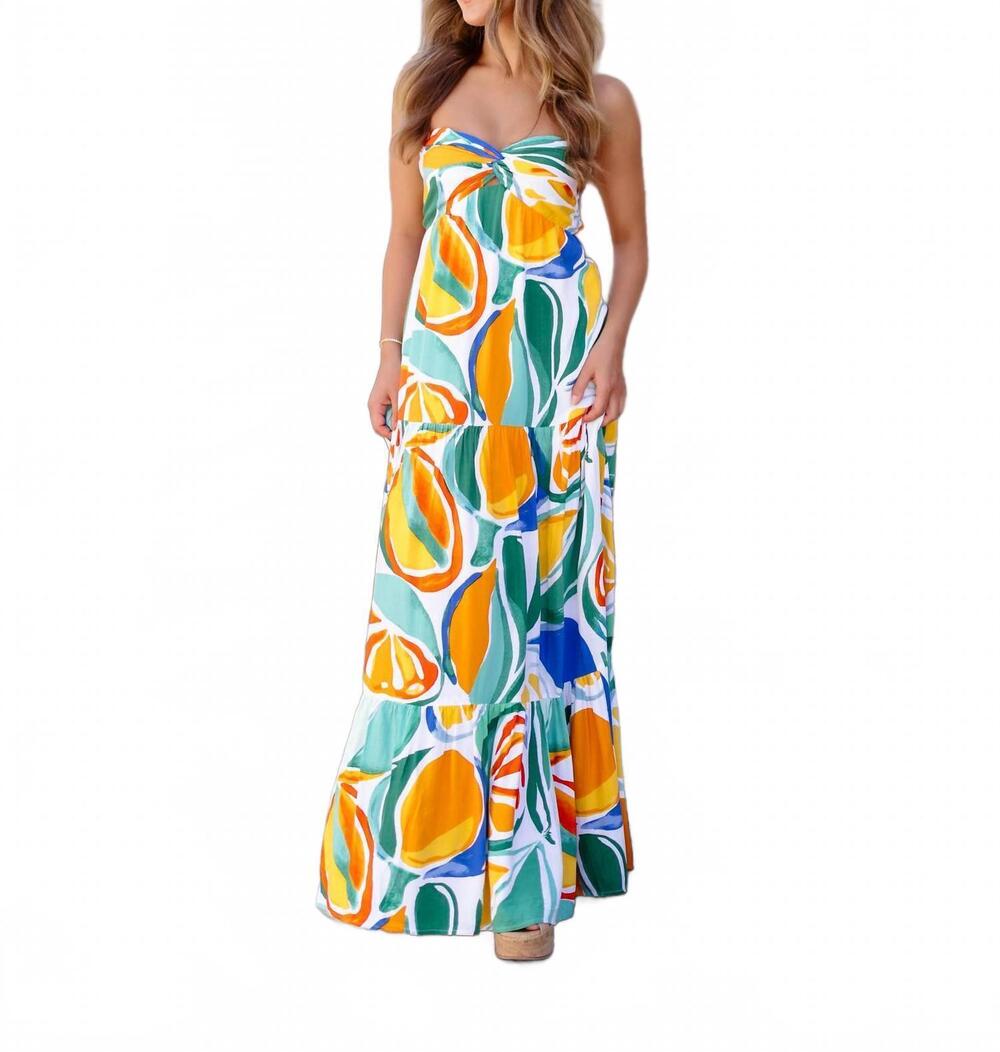 NEW ILLA ILLA bella maxi dress in citrus